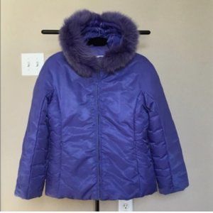 1 Madison Puffer Coat - Real Fur - Sz L